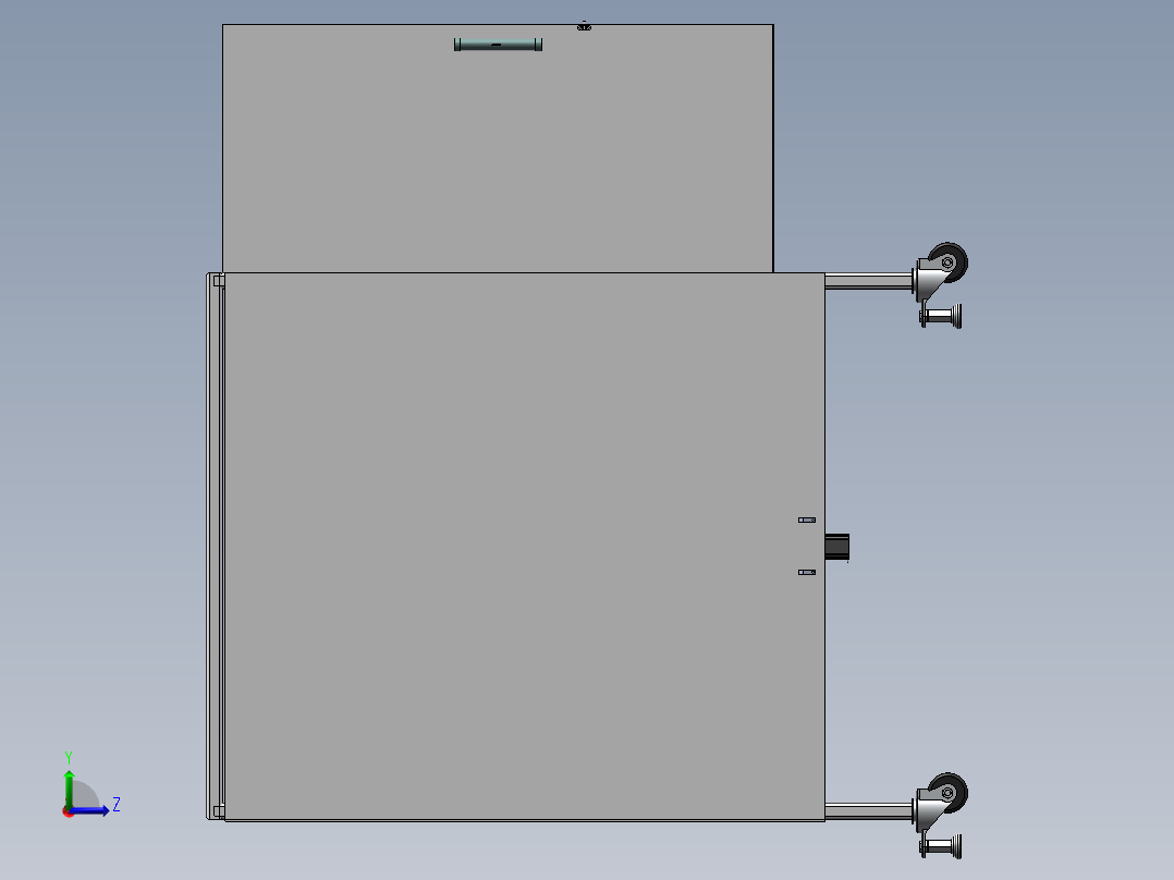 多轴数控机床结构设计左视图