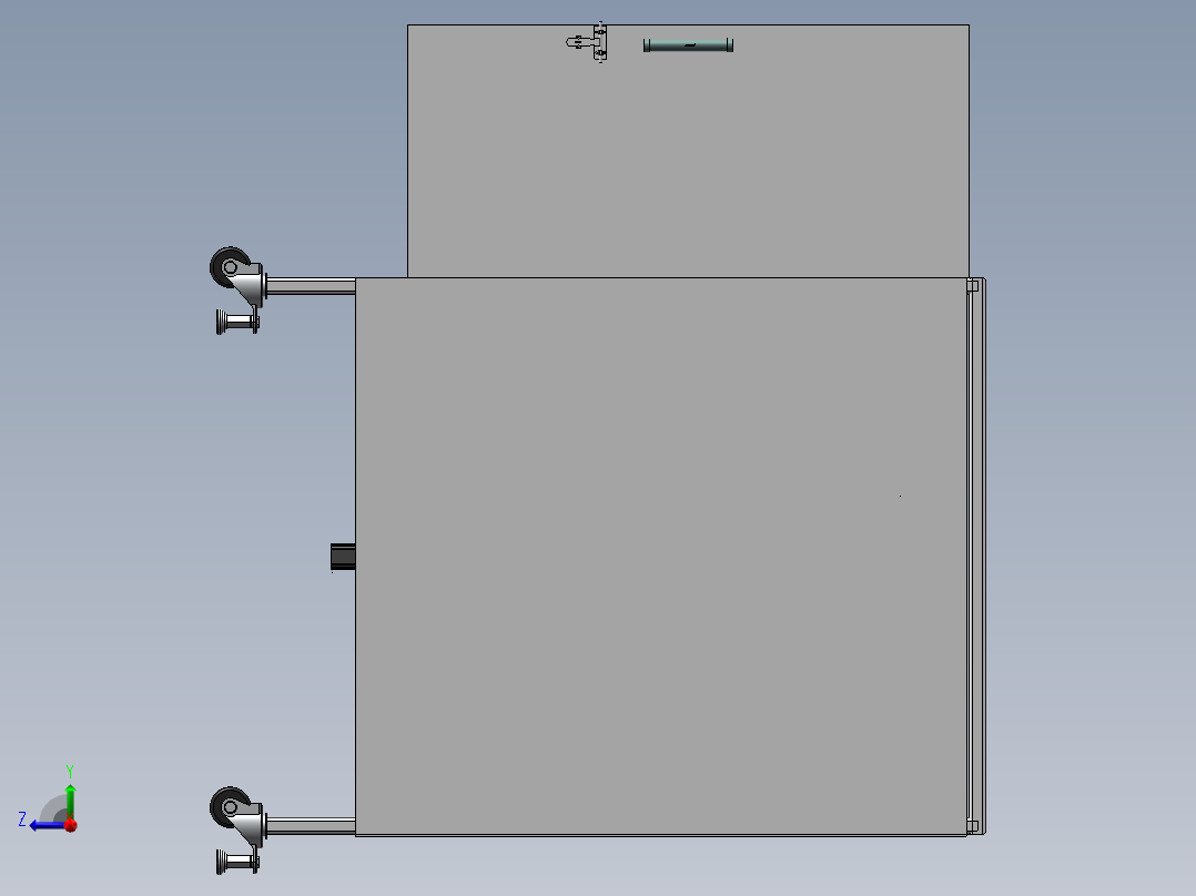 多轴数控机床结构设计右视图