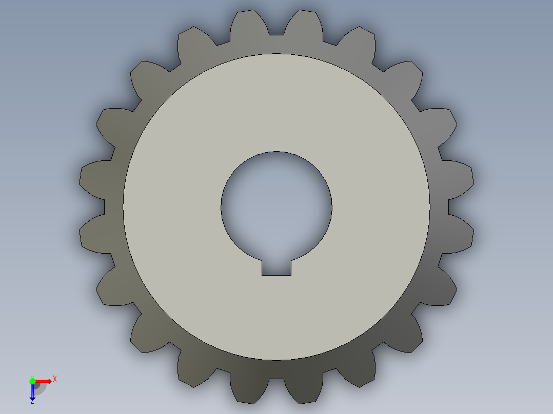 A-直齿锥齿轮GB_GB_T12369-1990 5 20 20 20_step.prt俯视图