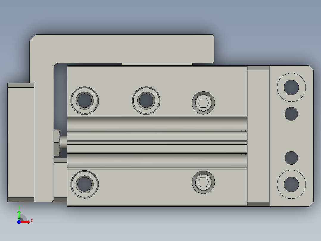 02-00-03前阻挡组件前视图