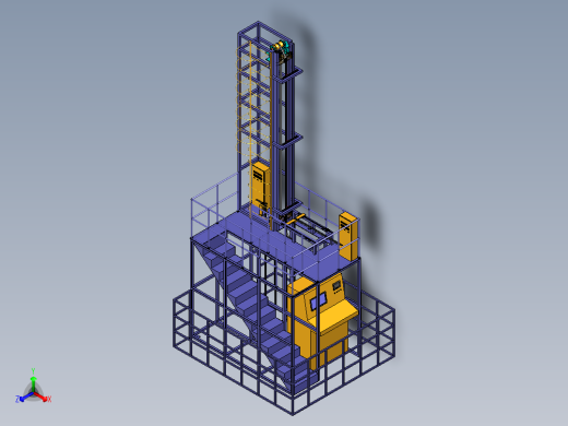 电缆测试机正等轴测缩略图