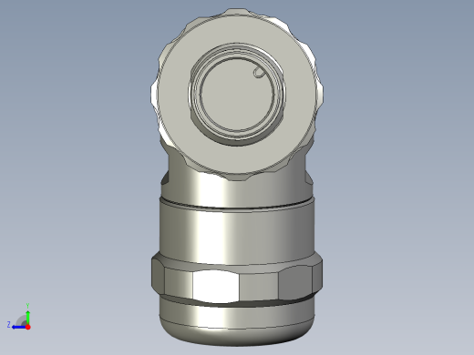 S030-01-00-M12公端弯现场可接线接头金属螺母塑料外壳右视缩略图