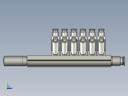 OP20-流线电磁阀组件6位FESTO左视缩略图