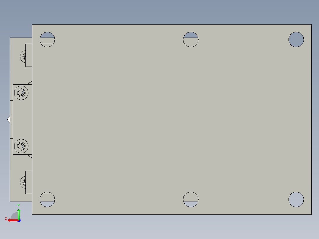 焊接机构后视图