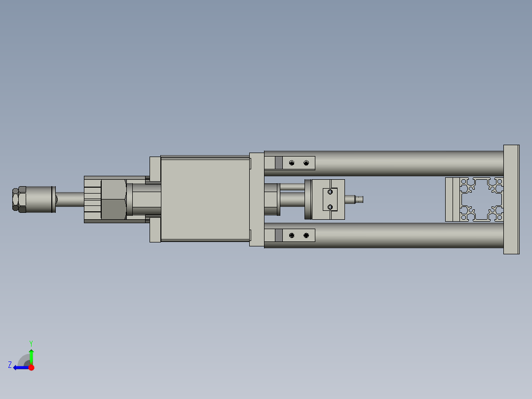 焊接机构右视图