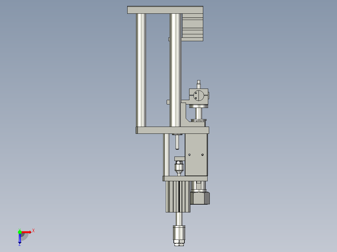 焊接机构俯视图