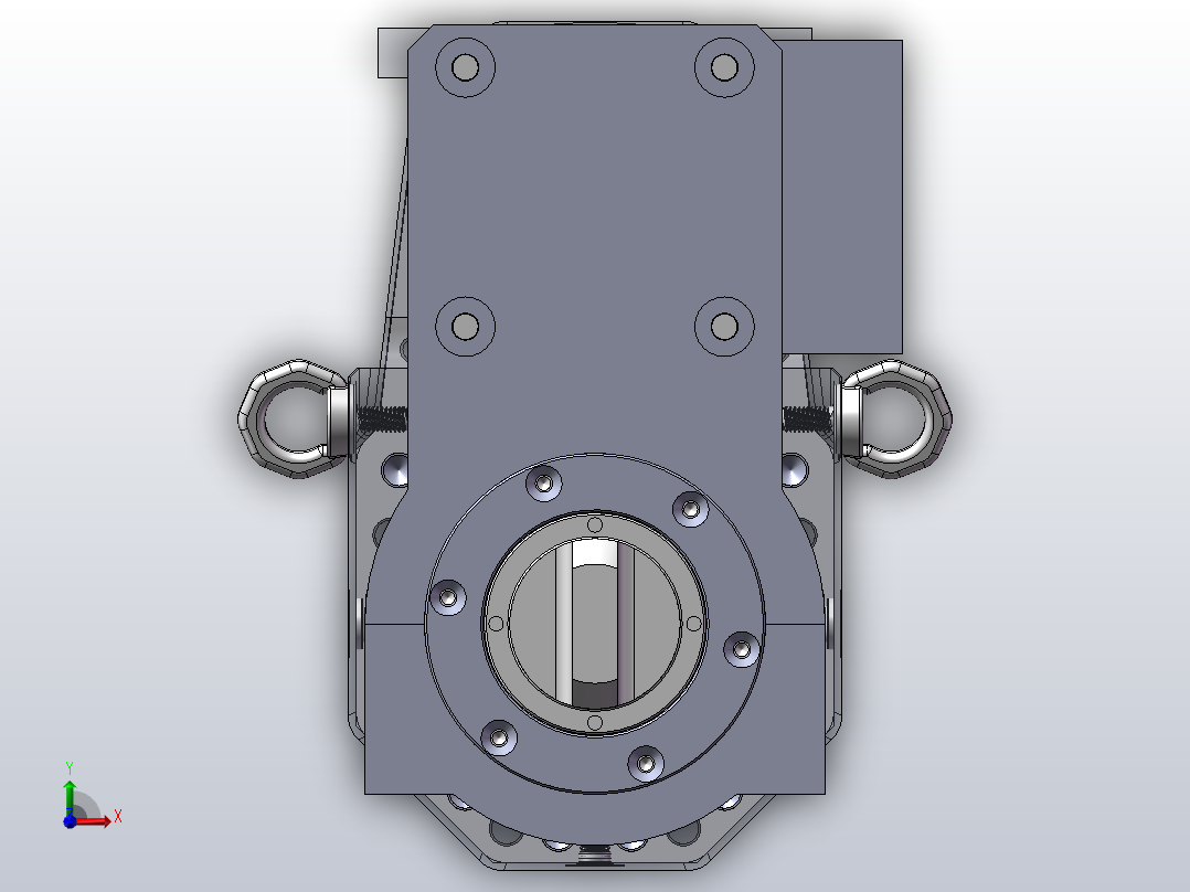 A4 电动推杆详细结构前视图