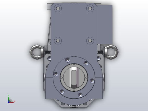 A4 电动推杆详细结构前视缩略图