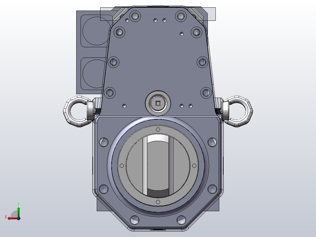 A4 电动推杆详细结构后视图