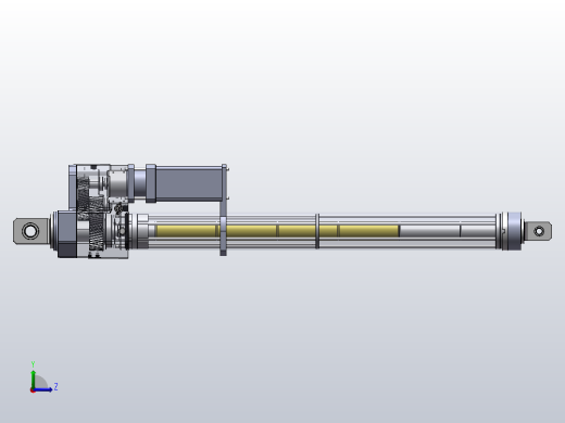 A4 电动推杆详细结构左视缩略图