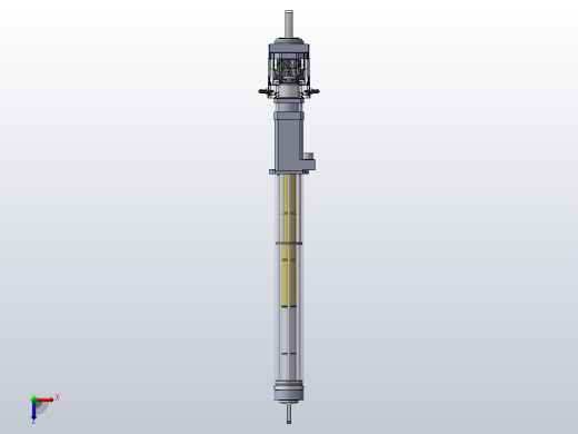 A4 电动推杆详细结构俯视缩略图