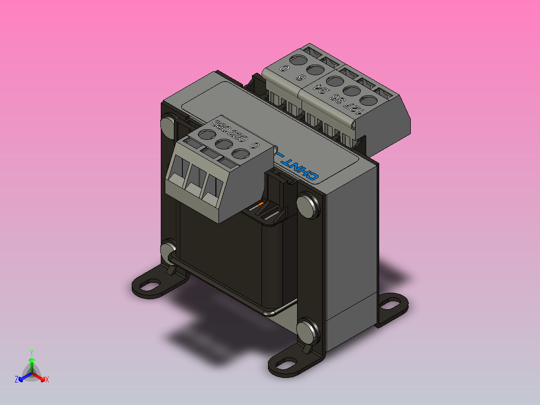 NDK-25控制变压器三维模型202403主视图