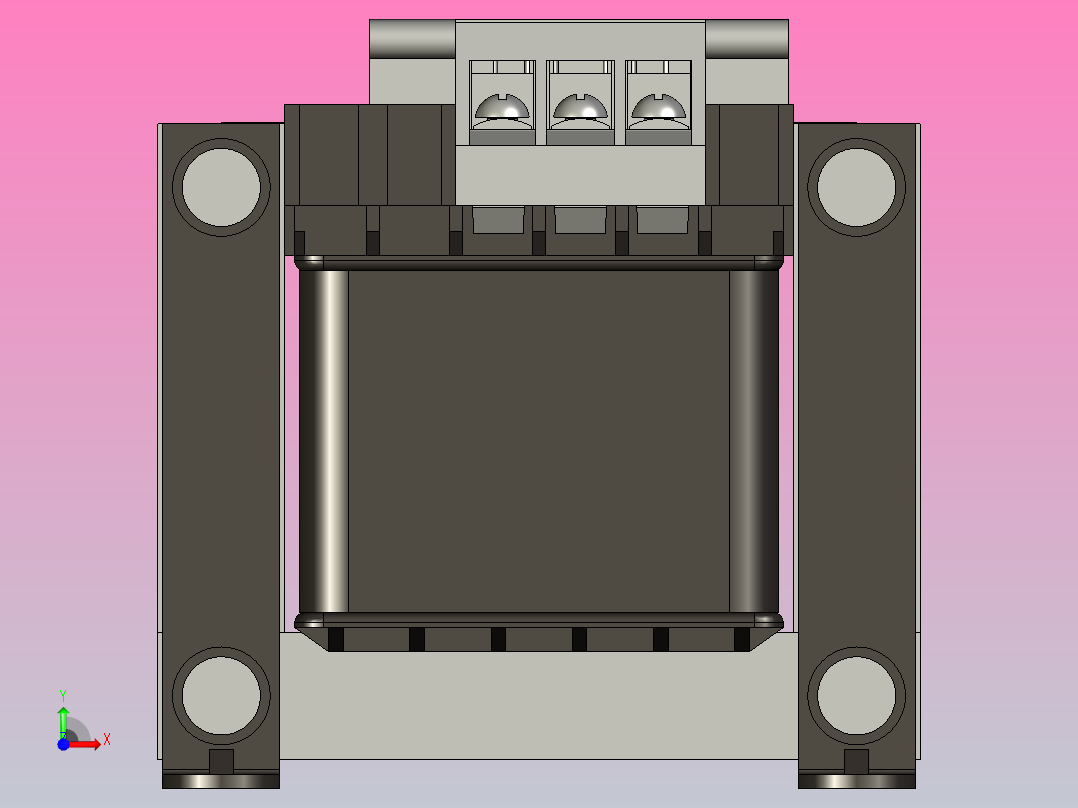 NDK-25控制变压器三维模型202403前视图