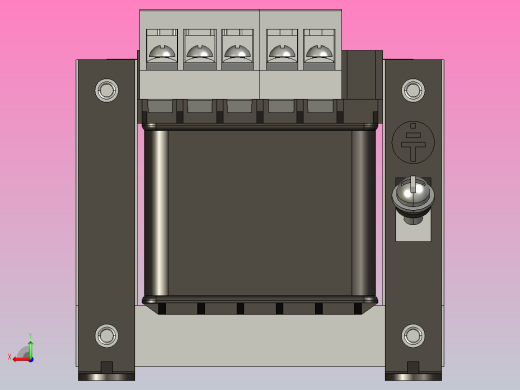 NDK-25控制变压器三维模型202403后视缩略图