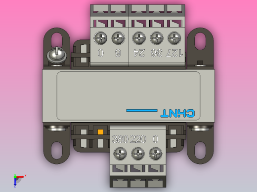 NDK-25控制变压器三维模型202403俯视缩略图