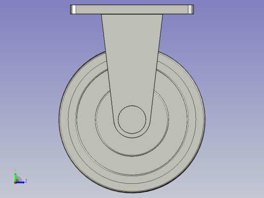 七系列重型固定轮S7-1058-938左视缩略图