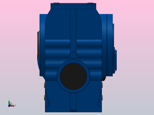 SAZ97R57组合式斜齿-蜗轮蜗杆减速机SAZ97R57-YV3-4P-287-M1-0°-B前视缩略图