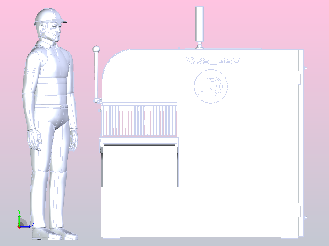 多刀片纵切机左视图