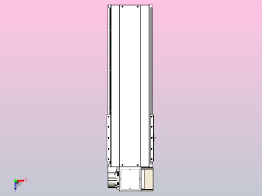 皮带直线轴半封闭可选导轨TPA-HNB-220D-176-L400-RP-C-P1K-N3俯视缩略图