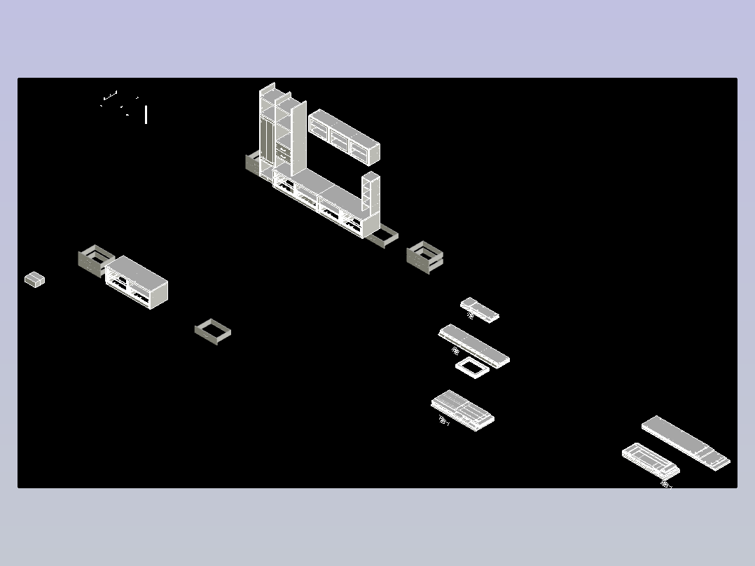 6.间厅柜和地柜（7套）