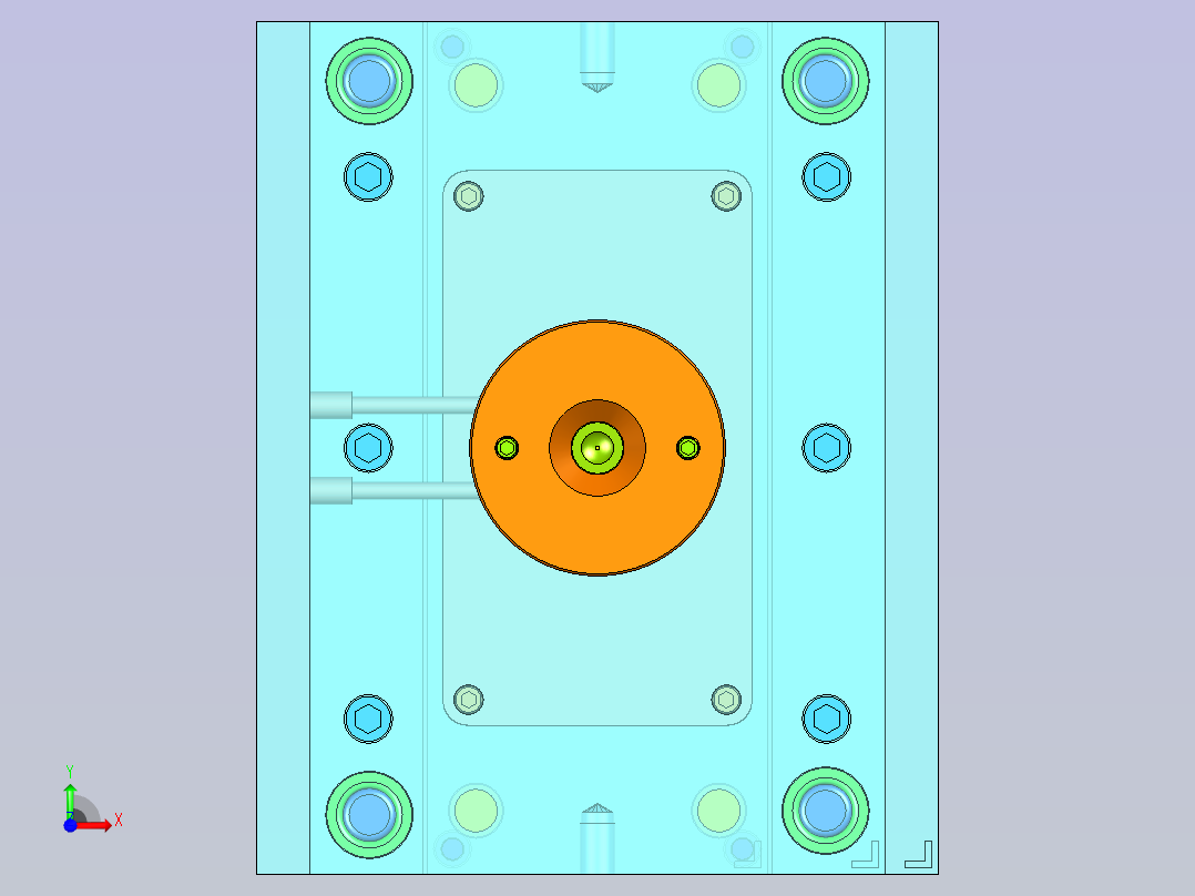 轴承端盖注塑成型工艺与模具设计 1470051==300前视图