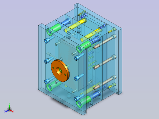 轴承端盖注塑成型工艺与模具设计 1470051==300正等轴测缩略图
