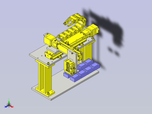 一种导通检查机构3D图纸
