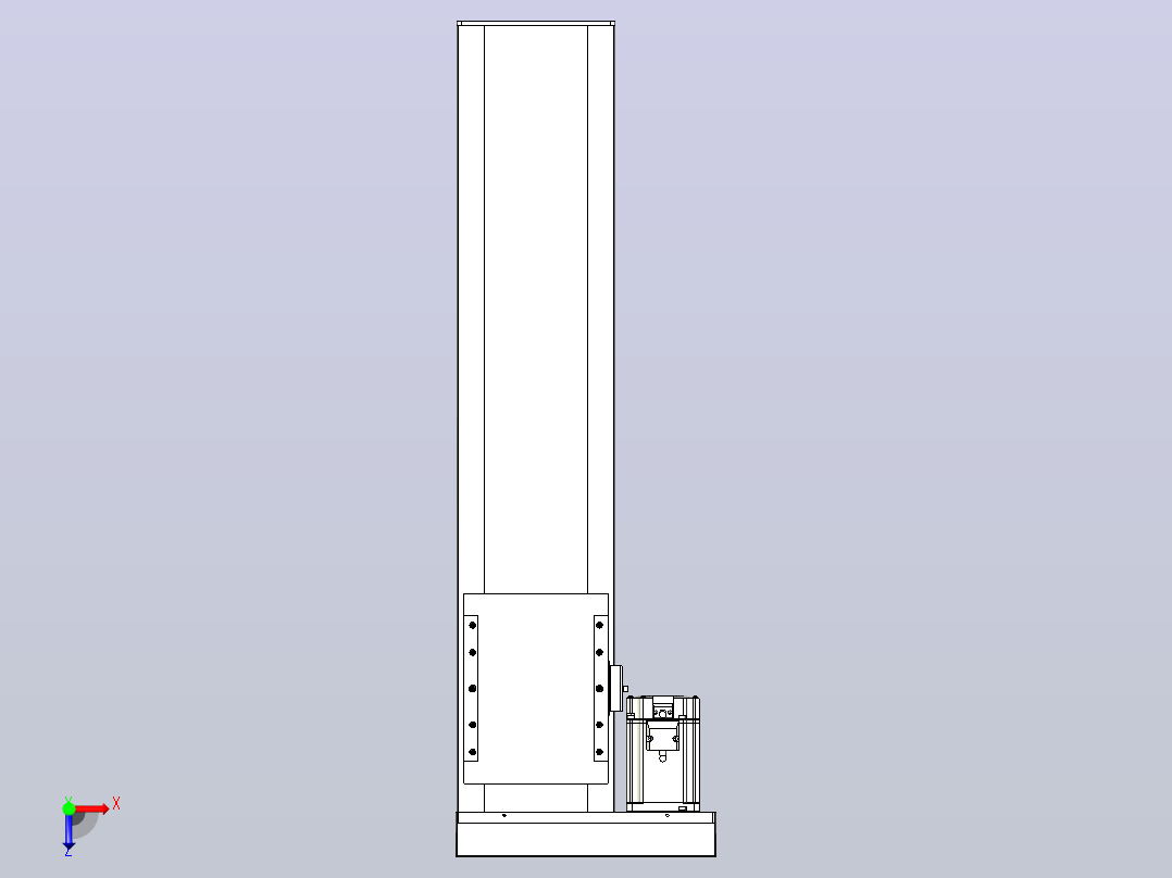 滚珠丝杠直线轴带导轨全封闭TPA-HCR-175D-2510C-L600-MR-C-P75-N3俯视图
