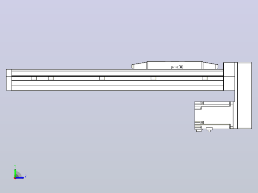 滚珠丝杠直线轴内置导轨TPA-GCR-170-2510C-L350-MP-M75-N3左视缩略图
