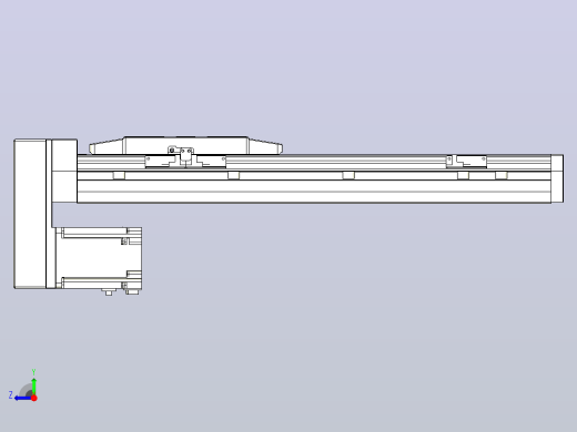 滚珠丝杠直线轴内置导轨TPA-GCR-170-2510C-L350-MP-M75-N3右视缩略图