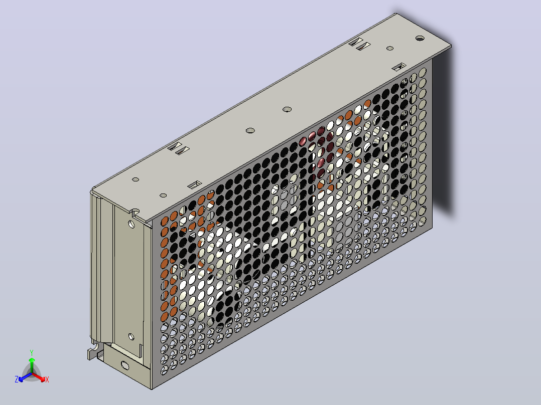 12V-10A电源正等轴测图