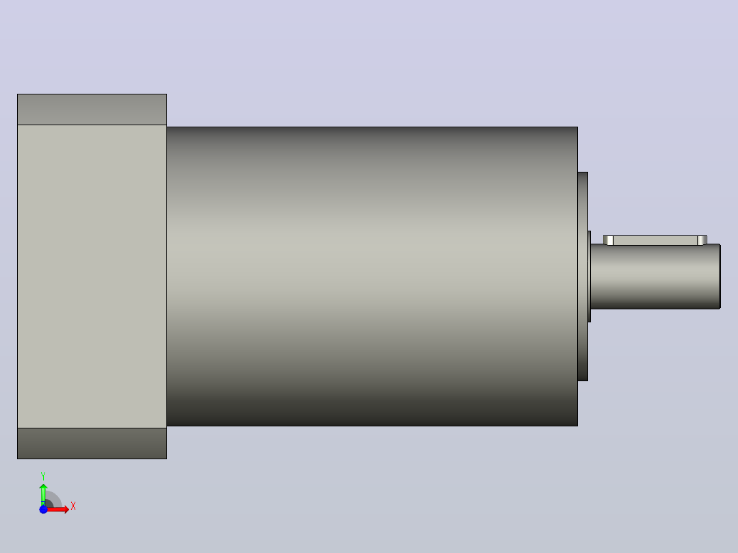 间隙减速器gearbox_gbx120012k_gbk_120_140_0_f前视图
