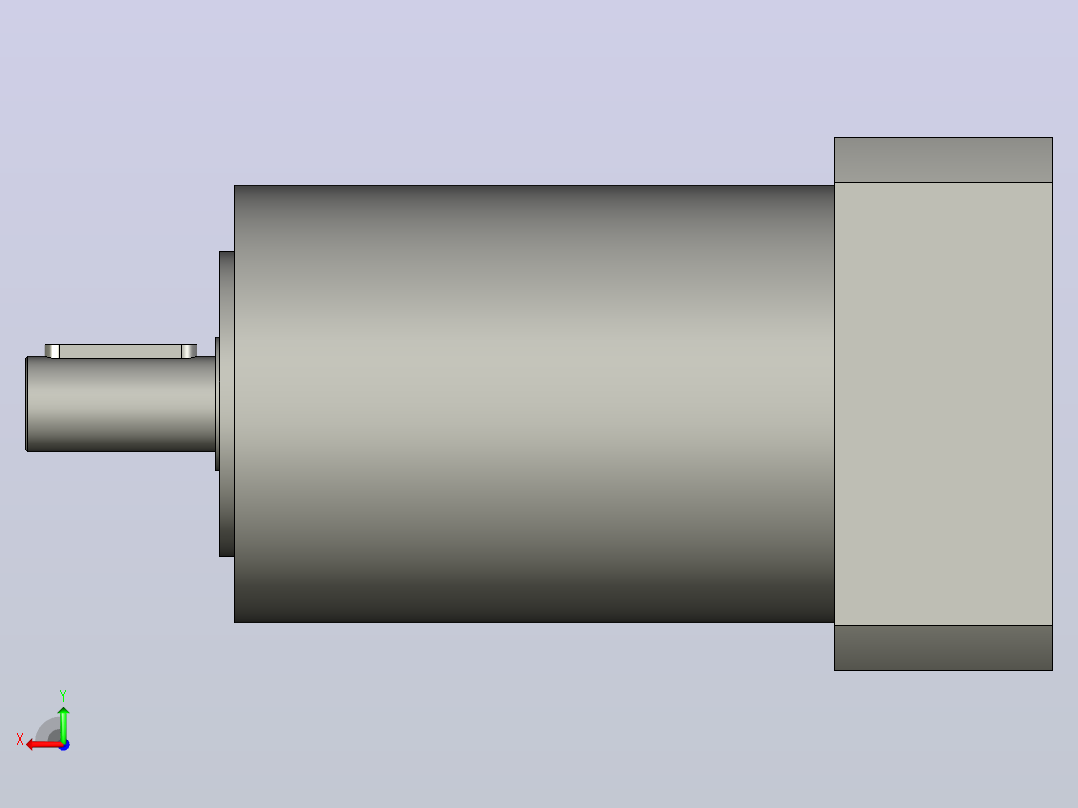 间隙减速器gearbox_gbx120012k_gbk_120_140_0_f后视图