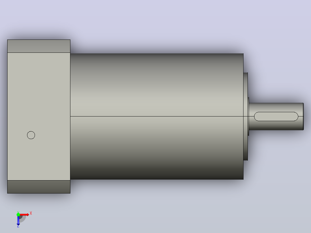 间隙减速器gearbox_gbx120012k_gbk_120_140_0_f俯视图