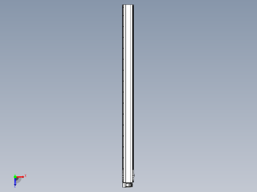 皮带直线轴半封闭可选导轨TPA-HNB-202D-140-L2900-LU-C-P75-N3俯视缩略图