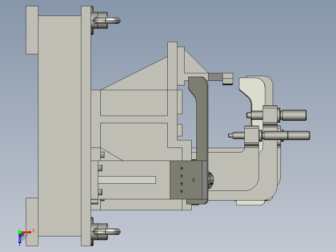 保险杠 RR控制夹具俯视图
