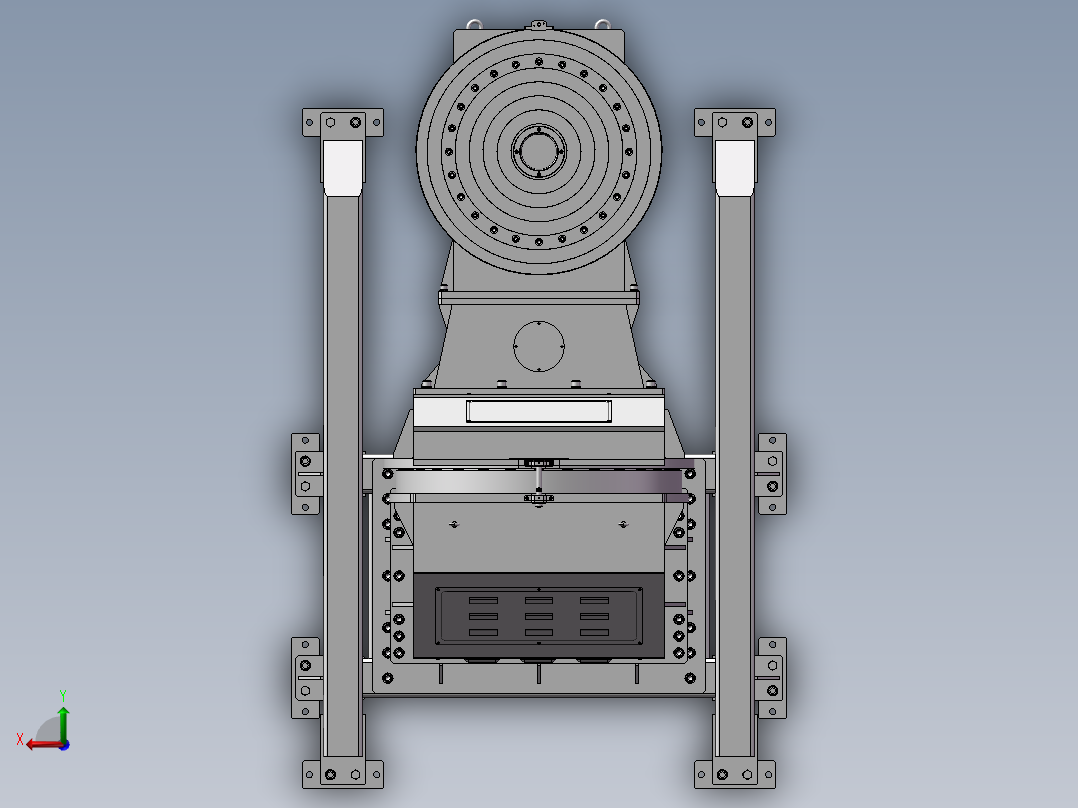 K3468-2T双轴变位机L型后视图