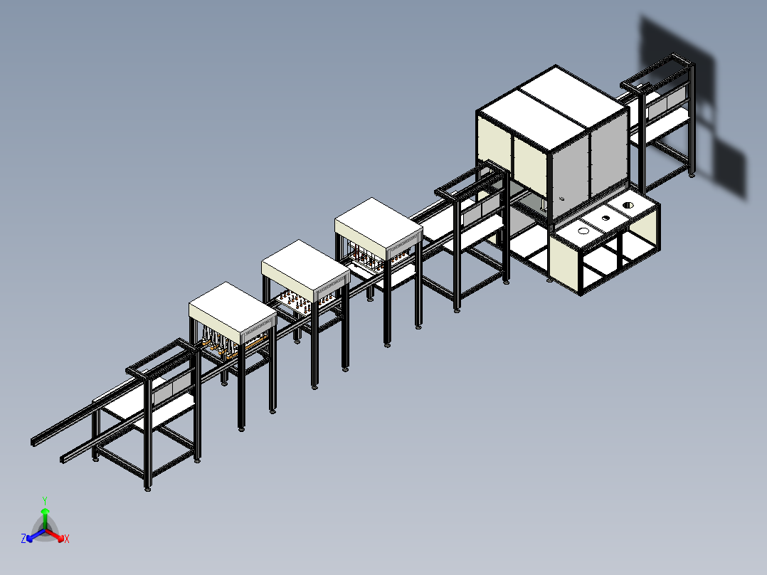 灌注机，饮料灌注，加盖贴标