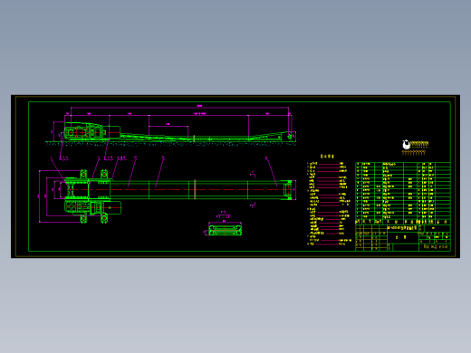 SGB-620-40T型刮板输送机总图