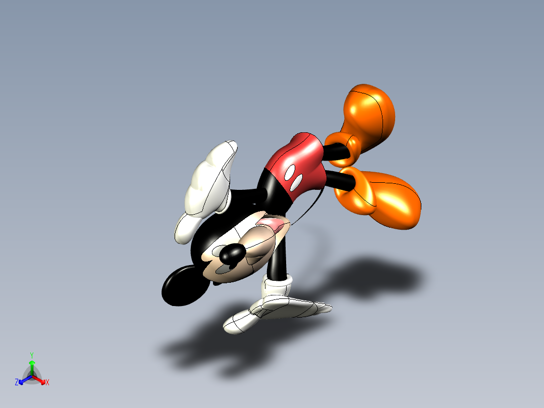 米奇3D造型prt主视图