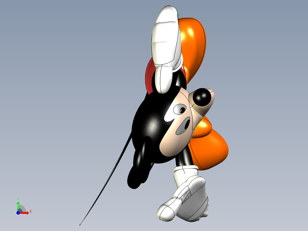 米奇3D造型prt前视图