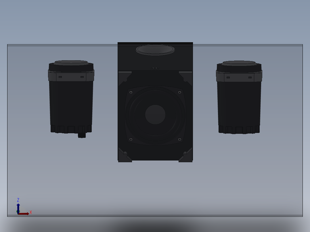 solidworks 奥特蓝星bxr1221音响