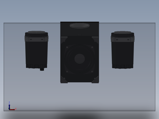 solidworks 奥特蓝星bxr1221音响