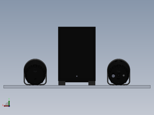 solidworks 奥特蓝星bxr1221音响后视缩略图