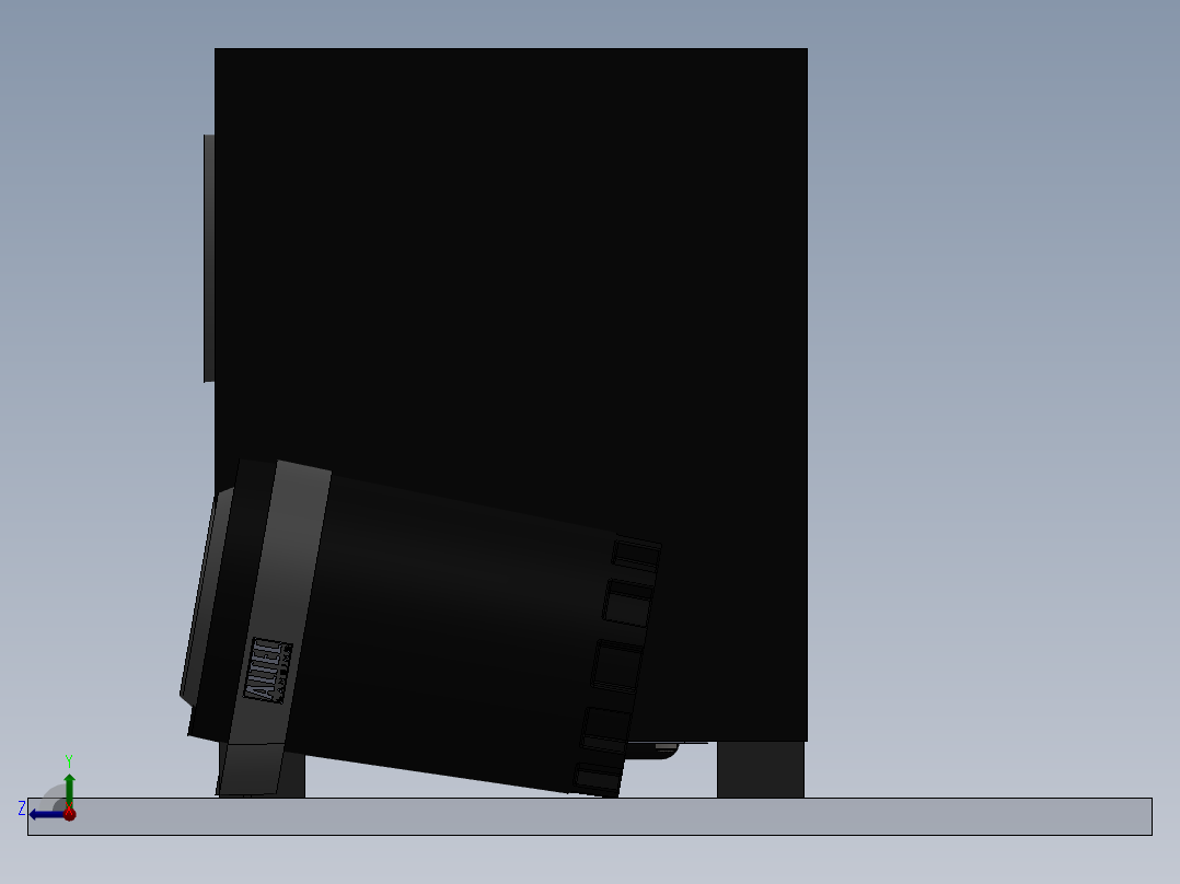 solidworks 奥特蓝星bxr1221音响右视图