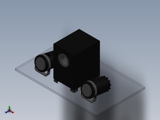 solidworks 奥特蓝星bxr1221音响正等轴测缩略图