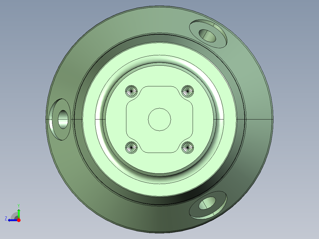 车铣复合转轴右视图