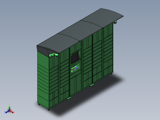 智能快递柜正等轴测缩略图