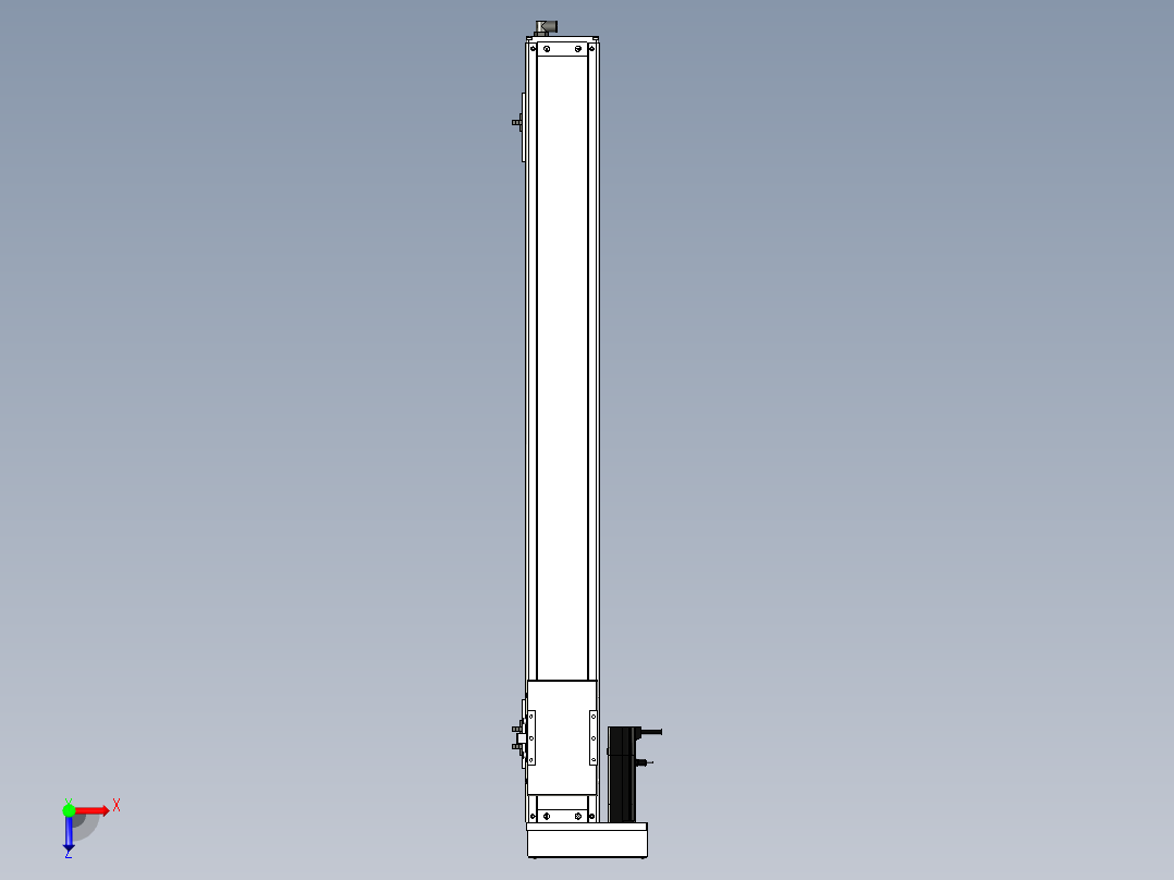 Toyo东佑达直线模组-ECH12-900-BL-100W+煞車俯视图