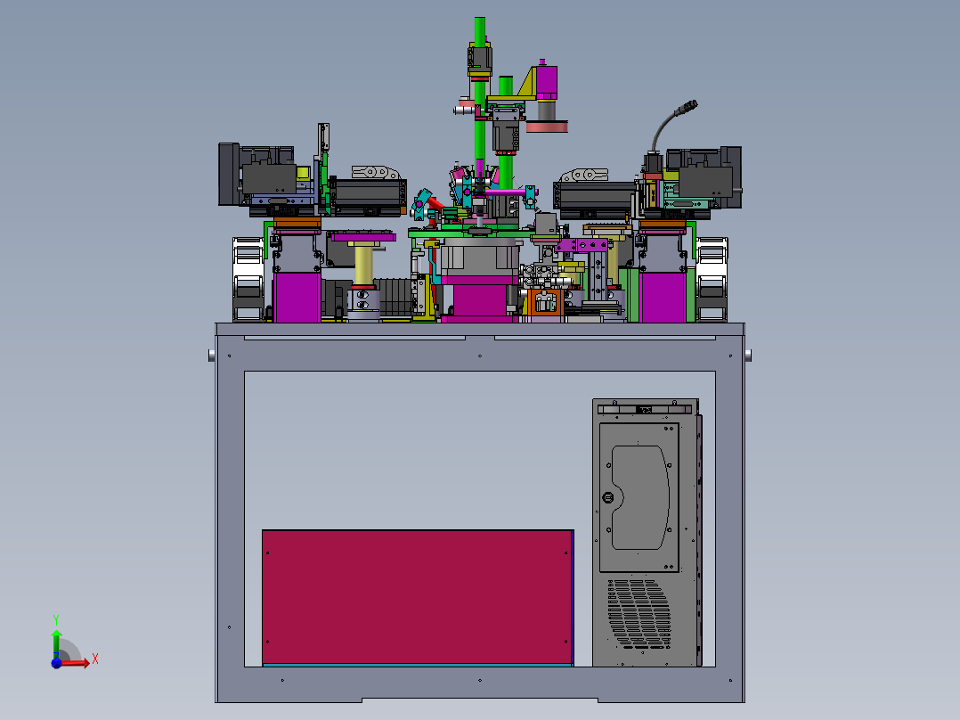 转盘自动组装机前视图